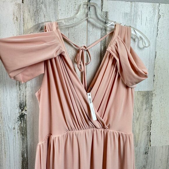 asos pink maternity V-neck Goddess Dress size 8 - Picture 5 of 9